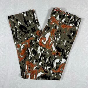 Krazy Larry Pull-On Pants Women's 12 Stretch Multicolor Abstract Slim Ankle